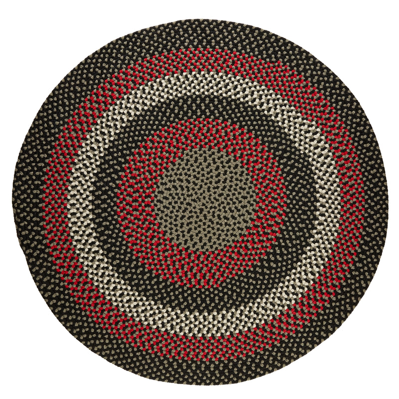 Manhattan Black Satin Polypropylene Outdoor Rug