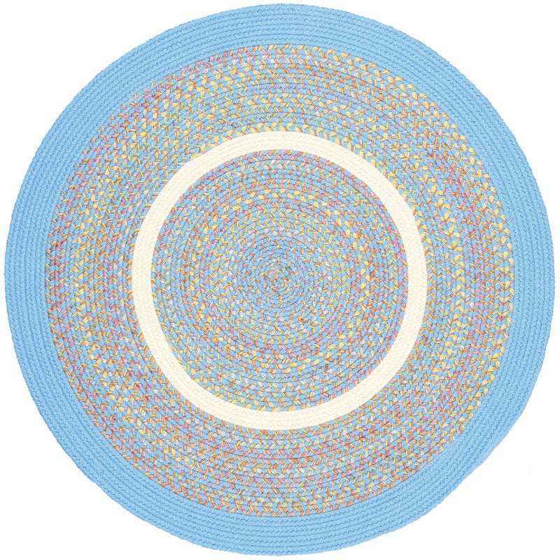 Kids' Isle Aqua Blue Polypropylene Outdoor Rug