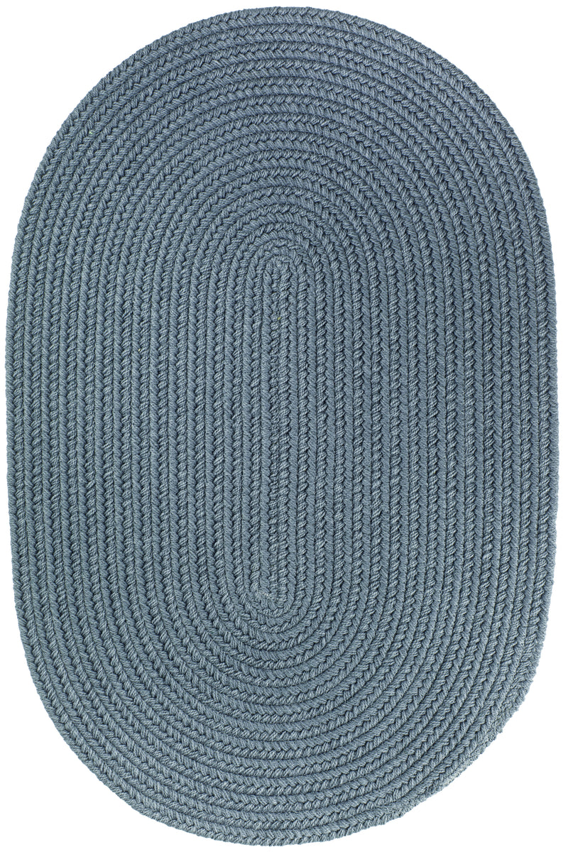 Solid Poly Ocean Blue Polypropylene Outdoor Rug