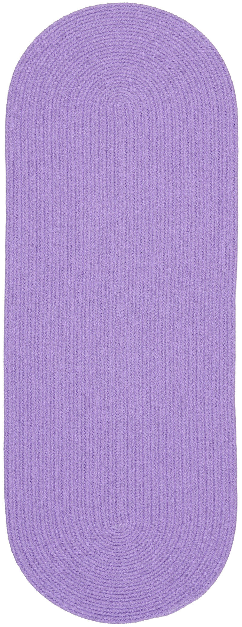Happy Braids Solid Violet Polypropylene Outdoor Rug