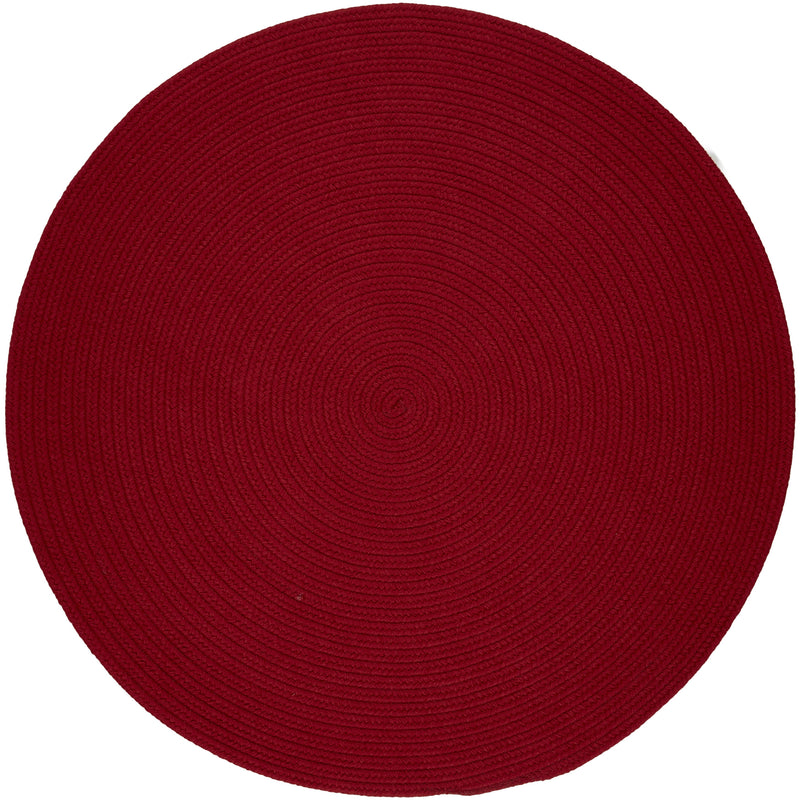 Solid Poly Brilliant Red Polypropylene Outdoor Rug