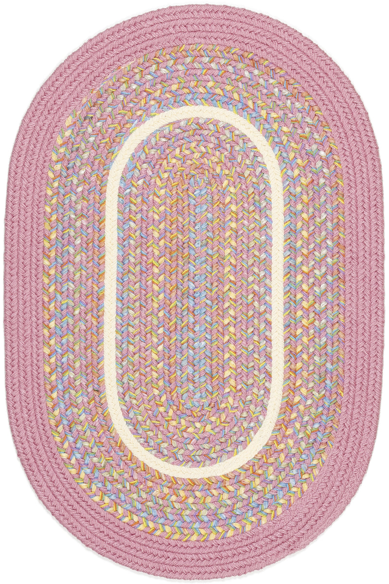 Kids' Isle Pink Polypropylene Outdoor Rug