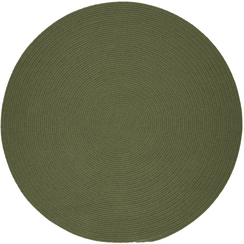 Solid Poly Olive Polypropylene Outdoor Rug
