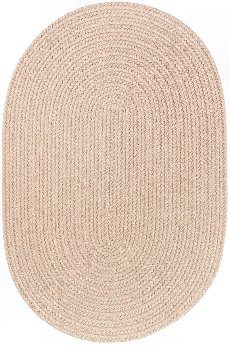 Solid Poly Beige Polypropylene Outdoor Rug
