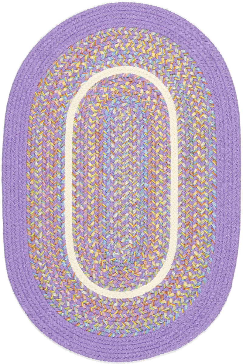 Kids' Isle Violet Polypropylene Outdoor Rug