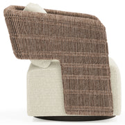Bernhardt Maldives Outdoor Swivel Chair, Cream