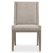 Bernhardt Linea Side Chair in Cerused Greige Finish