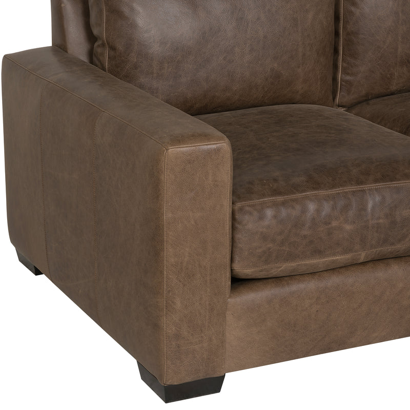 Bernhardt Dawkins Leather Loveseat