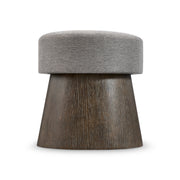 Bernhardt Linea Cerused Charcoal Round Bench