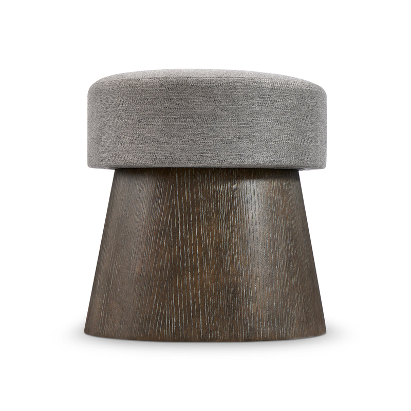 Bernhardt Linea Cerused Charcoal Round Bench
