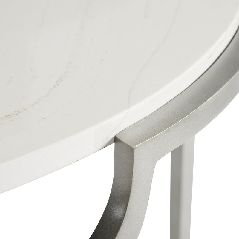Bernhardt Morello Oval Metal End Table