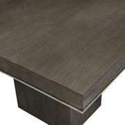 Bernhardt Linea 9-Piece Dining Set in Cerused Charcoal