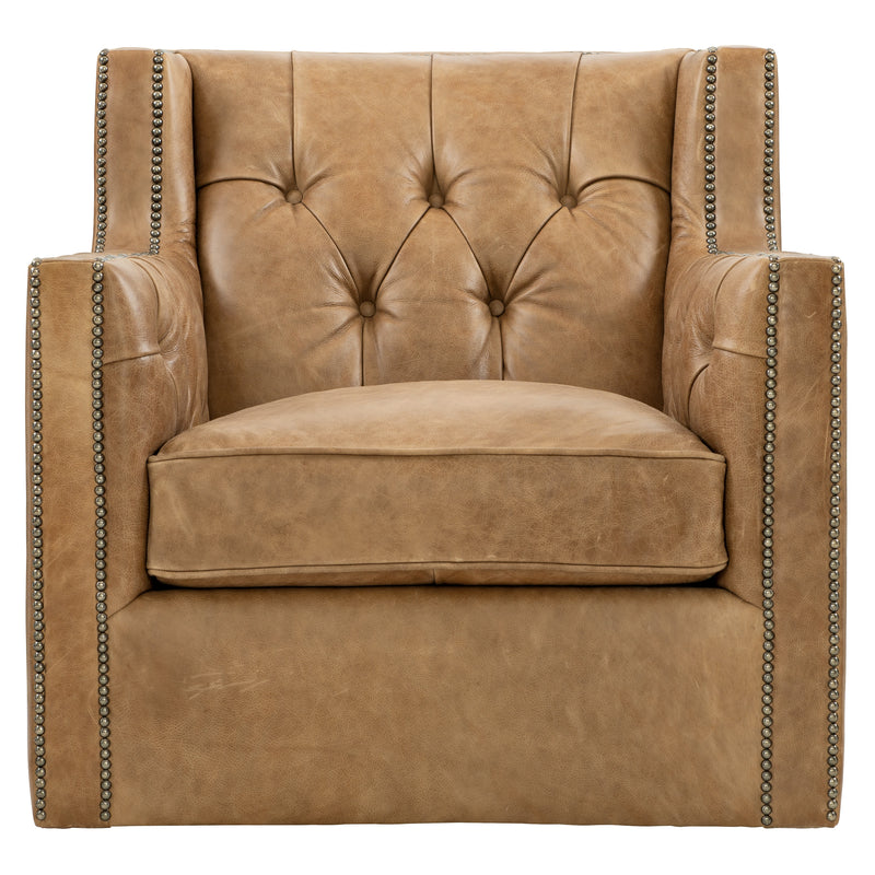 Bernhardt Candace Leather Swivel Chair