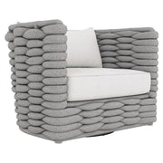Bernhardt Wailea Nordic Gray Outdoor Swivel Chair
