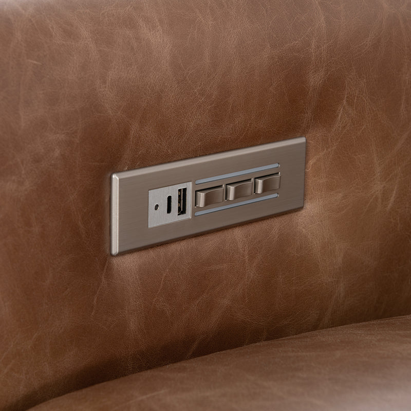Bernhardt Lioni Leather Power Motion Chair