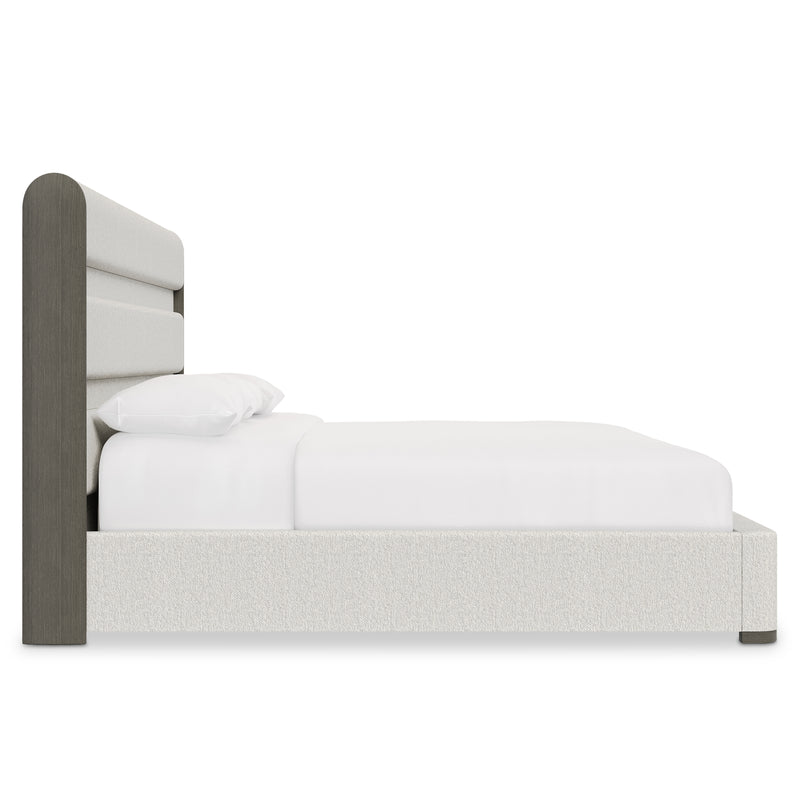 Bernhardt Prado King Panel Bed in Porcini Finish