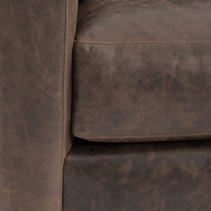 Bernhardt Ventura Leather Swivel Chair