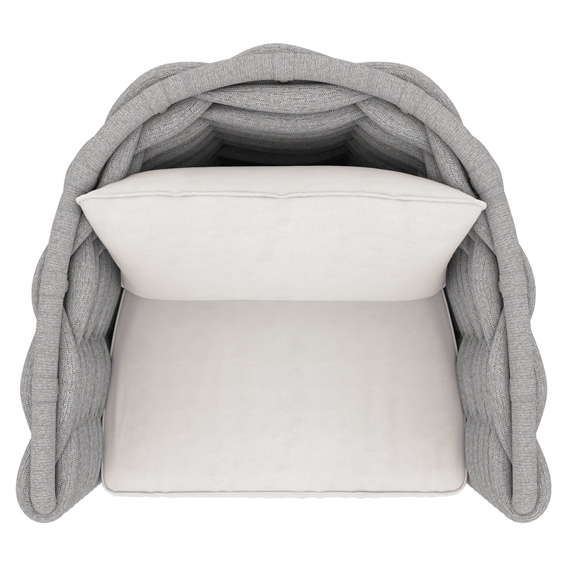Bernhardt Wailea Nordic Gray Outdoor Swivel Chair