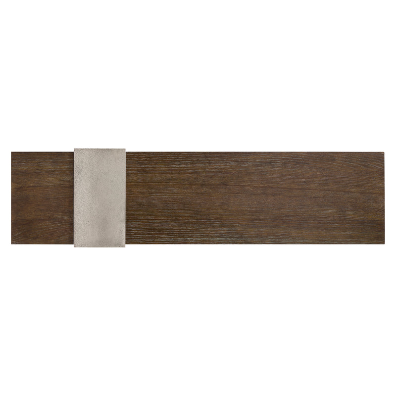 Bernhardt Linea Console Table in Cerused Charcoal Finish