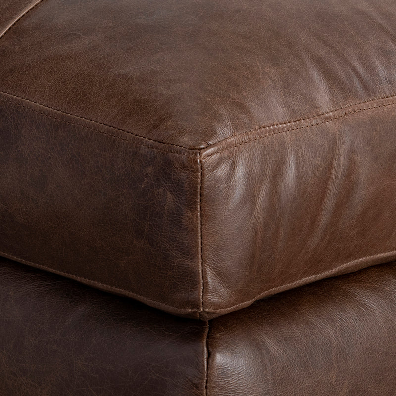 Bernhardt Nest Leather Ottoman