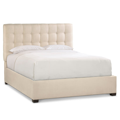Bernhardt Avery Upholstered King Panel Bed in Cream