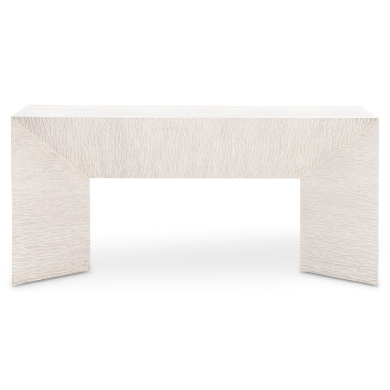 Bernhardt Solaria Console Table with 2 Wooden Pedestal Bases