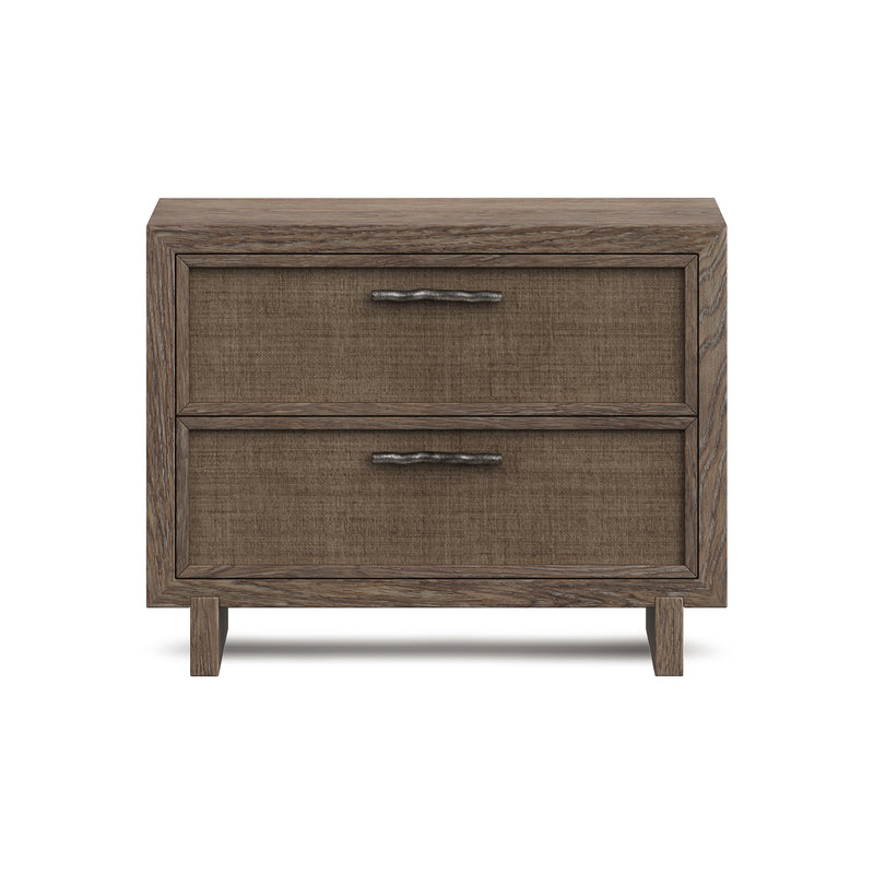 Bernhardt Casa Paros Nightstand with Woven Drawer Fronts