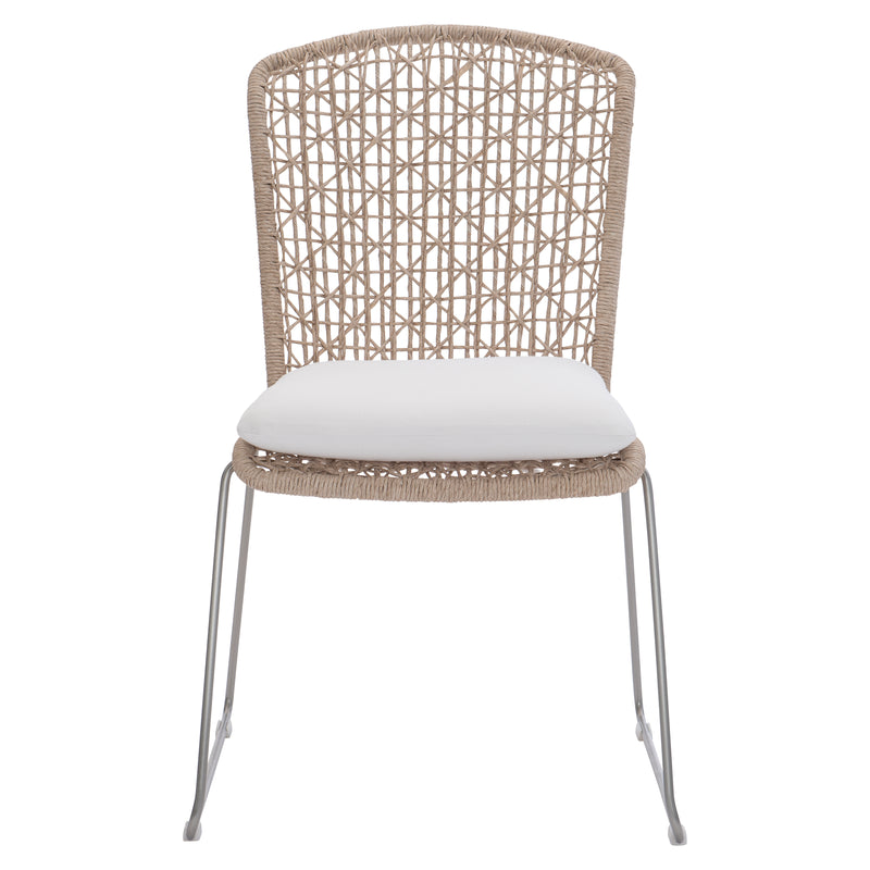 Bernhardt Carmel Outdoor Side Chair with Seat Pad - Quick Ship