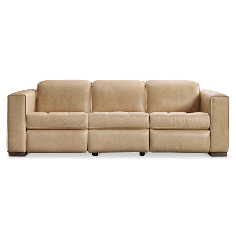 Bernhardt Nest Leather Power Motion Sofa