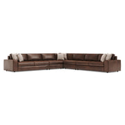 Bernhardt Nest 5-Piece Leather Sectional