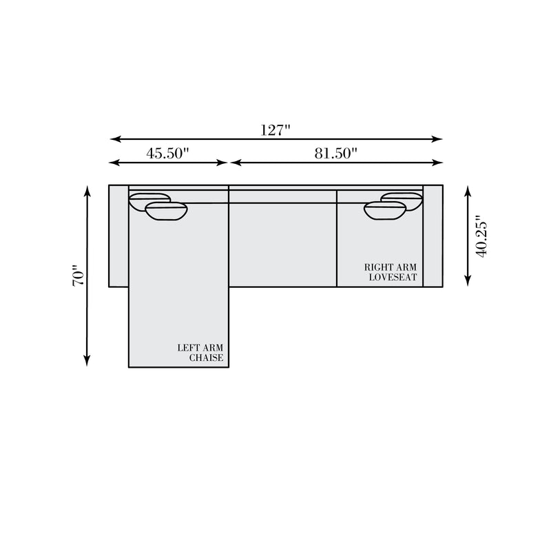 Bernhardt Nest 2-Piece Leather Sectional