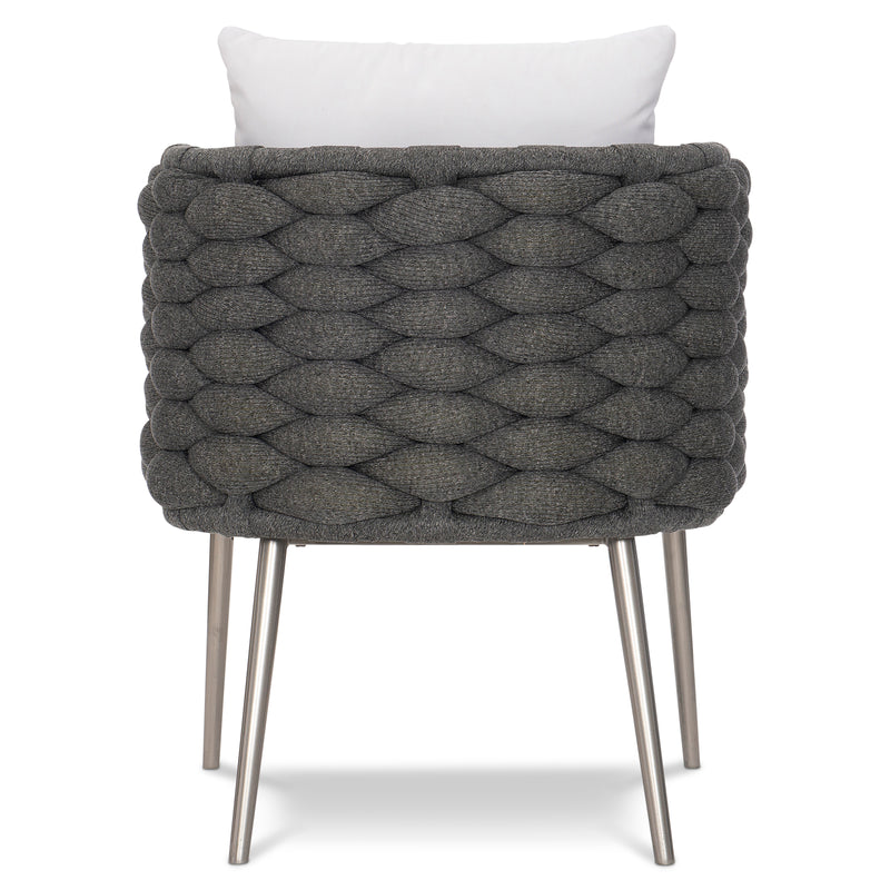Bernhardt Santa Cruz Outdoor Arm Chair in Cadet Grey
