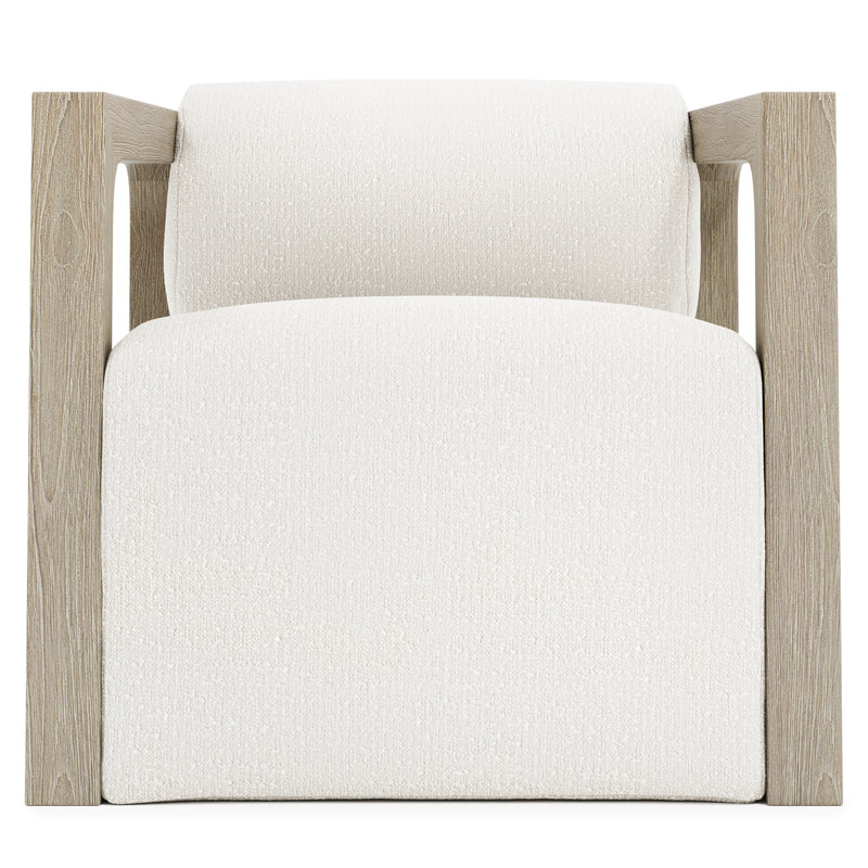 Bernhardt Leilani Outdoor Swivel Chair, Sea Oat Finish