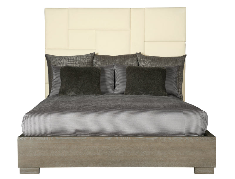 Bernhardt Mosaic Upholstered King Panel Bed