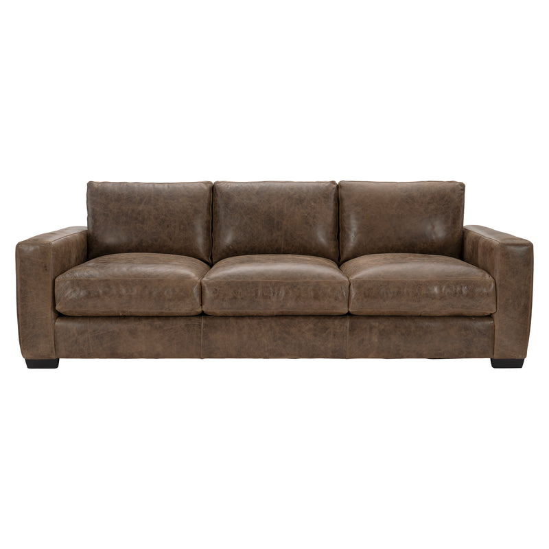 Bernhardt Dawkins Leather Sofa