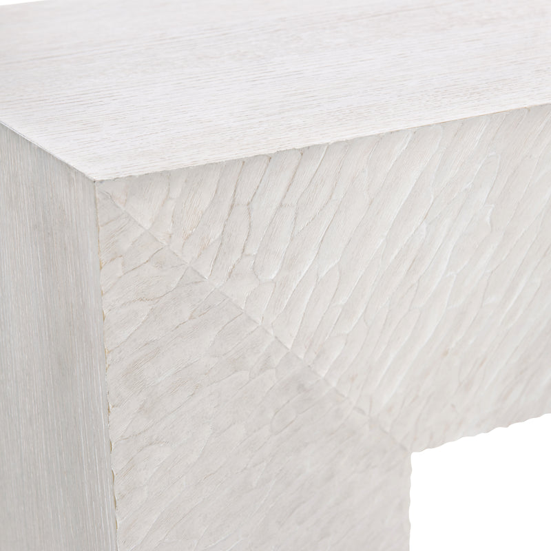Bernhardt Solaria Console Table with 2 Wooden Pedestal Bases