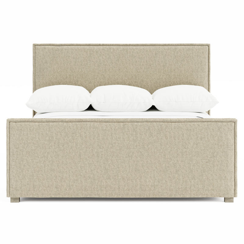 Bernhardt Sawyer Upholstered Panel Bed, Queen - Fawn
