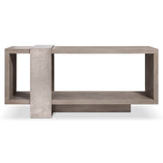 Bernhardt Linea Console Table in Cerused Greige Finish