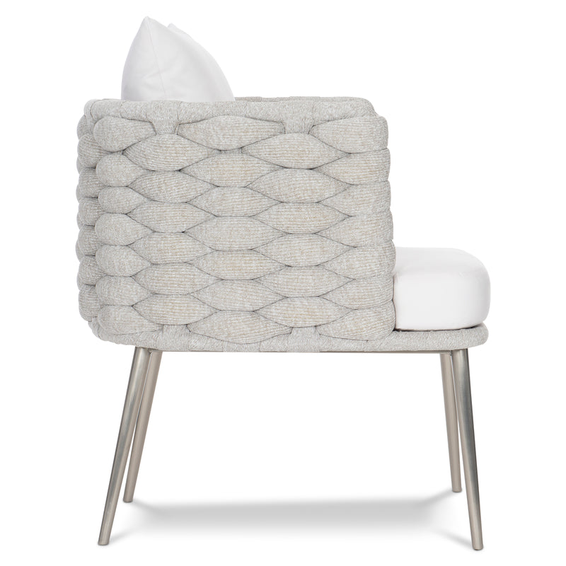 Bernhardt Santa Cruz Outdoor Arm Chair in Nordic Grey