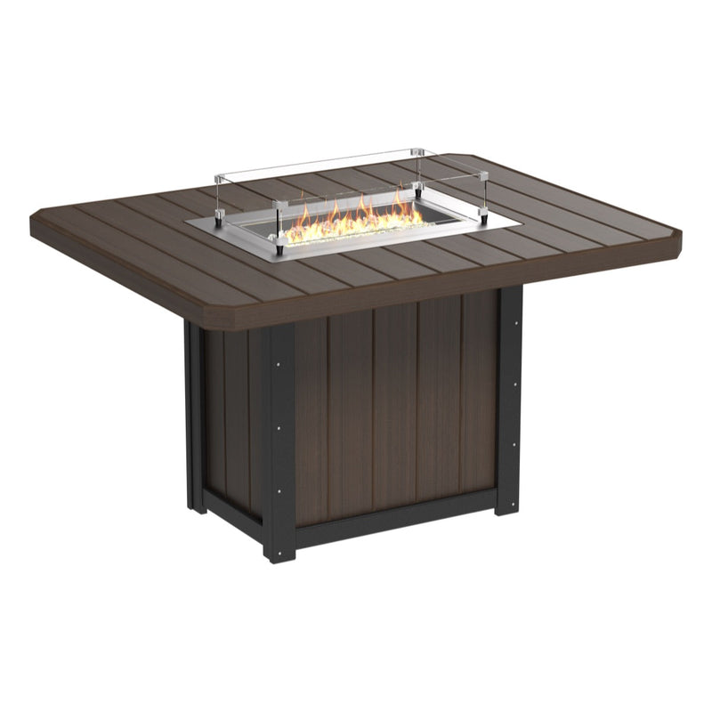 LuxCraft Lumin 62" Outdoor Rectangular Fire Table