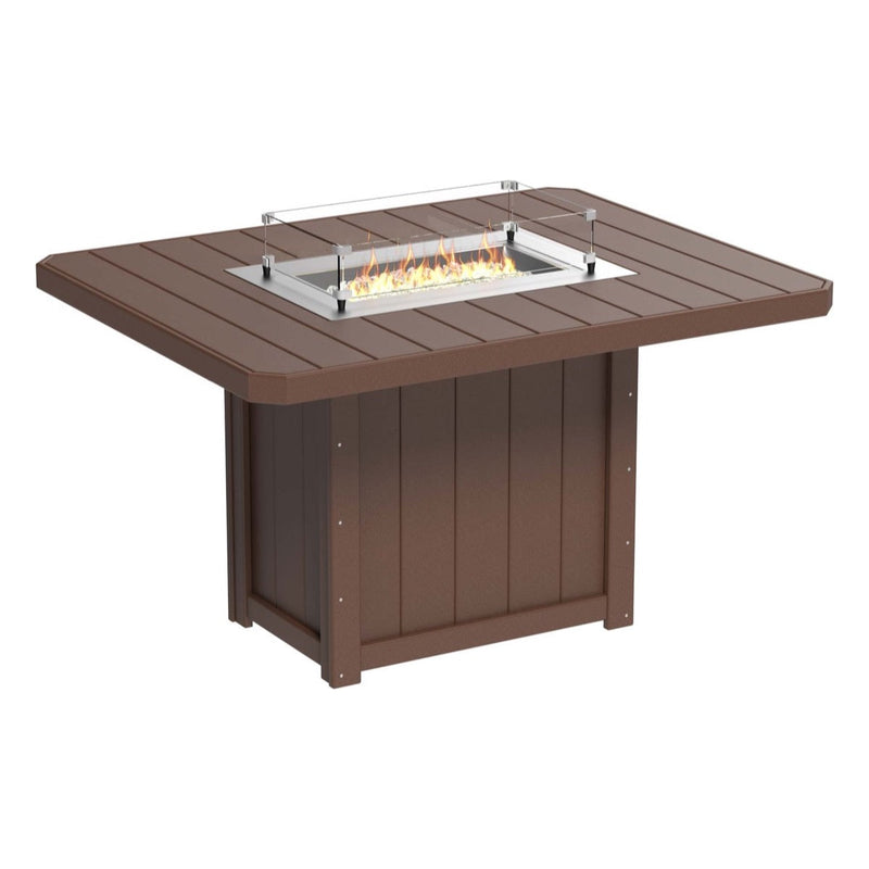 LuxCraft Lumin 62" Outdoor Rectangular Fire Table