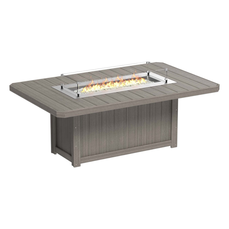 LuxCraft Lumin Fire Table 79″ Rectangular Bar Height