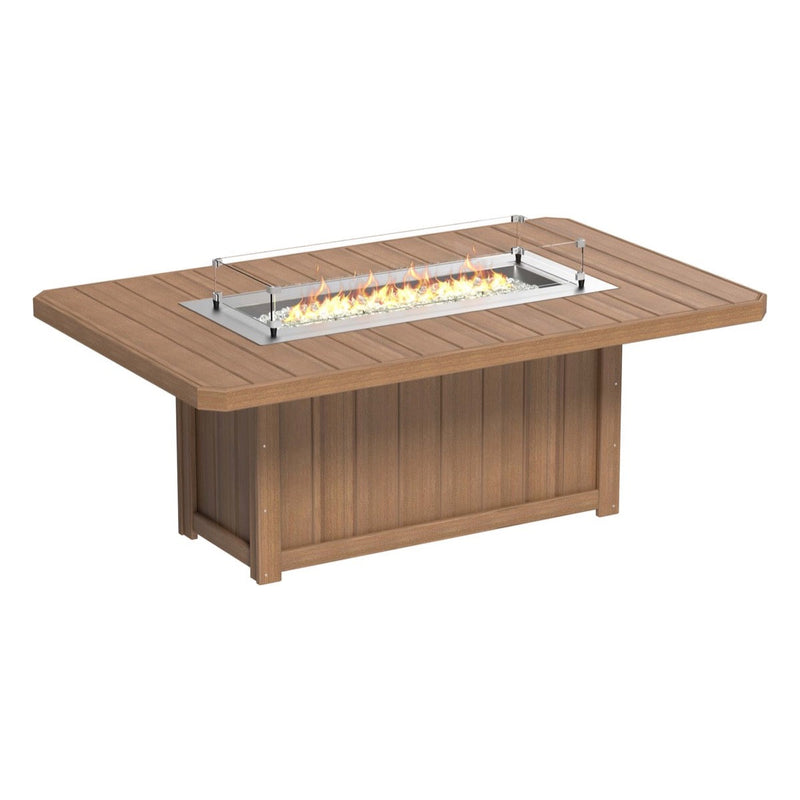 LuxCraft Lumin Fire Table 79″ Rectangular Bar Height