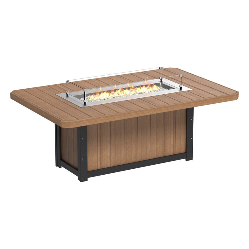 LuxCraft Lumin Fire Table 79″ Rectangular Bar Height