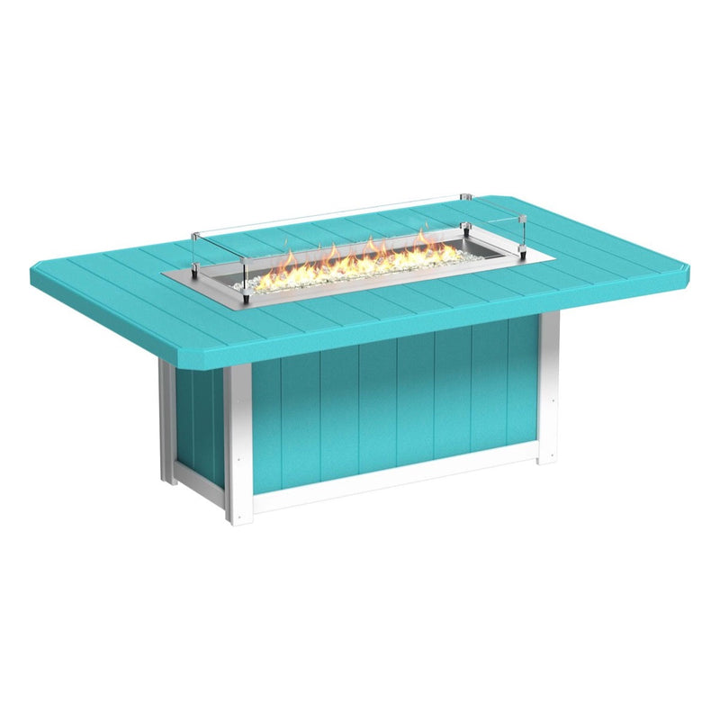 LuxCraft Lumin Fire Table 79″ Rectangular Bar Height