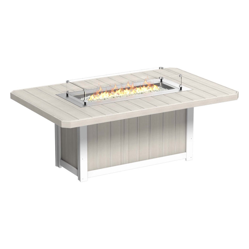 LuxCraft Lumin Fire Table 79″ Rectangular Bar Height