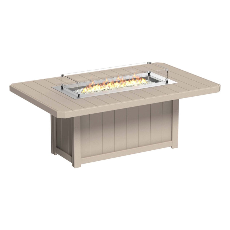 LuxCraft Lumin Fire Table 79″ Rectangular Bar Height