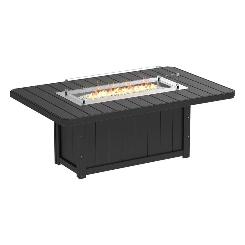 LuxCraft Lumin Fire Table 79″ Rectangular Bar Height