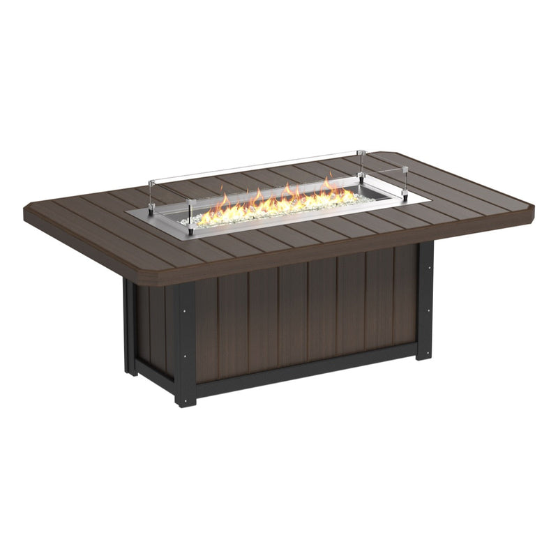 LuxCraft Lumin Fire Table 79″ Rectangular Bar Height