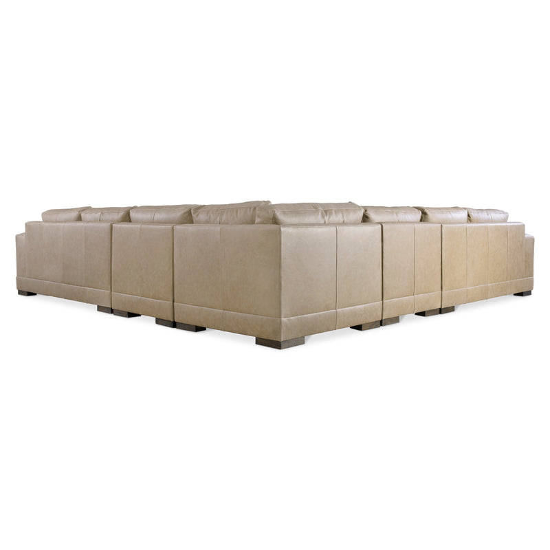 Bernhardt Lars Leather 5-Piece Sectional